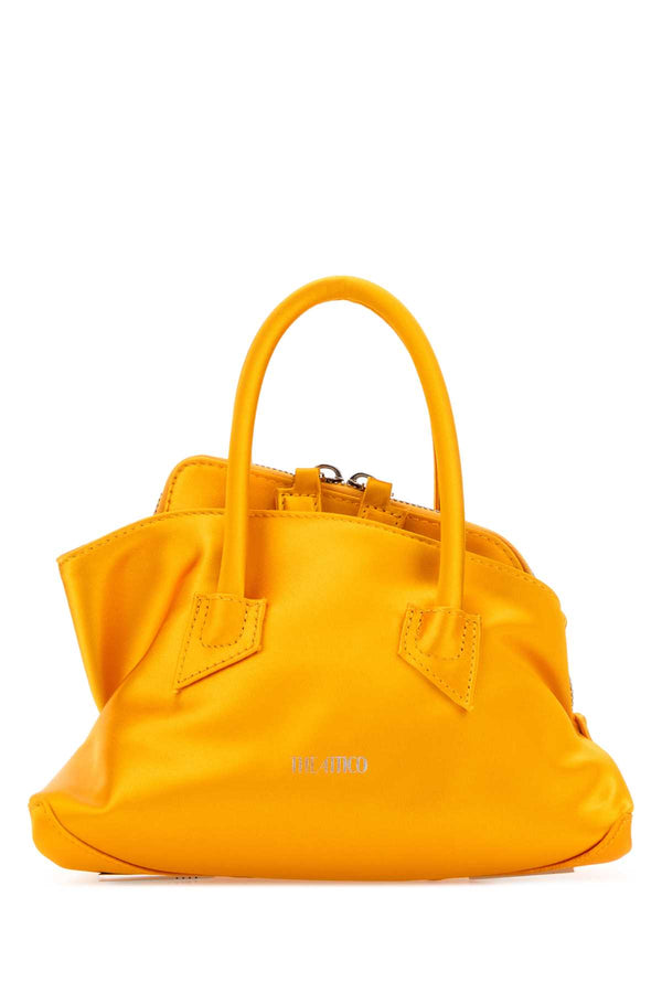 The Attico Exterior: 100% Fabric top handle bag in yellow
