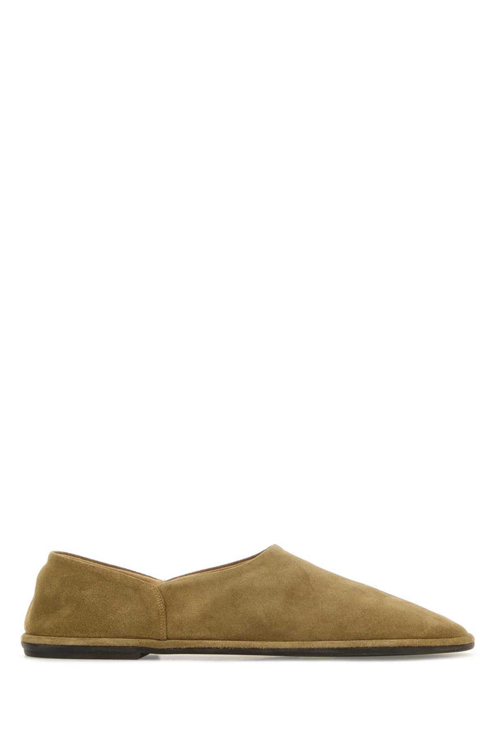 Beige Suede Canal Loafers Mudbrown Mocassini