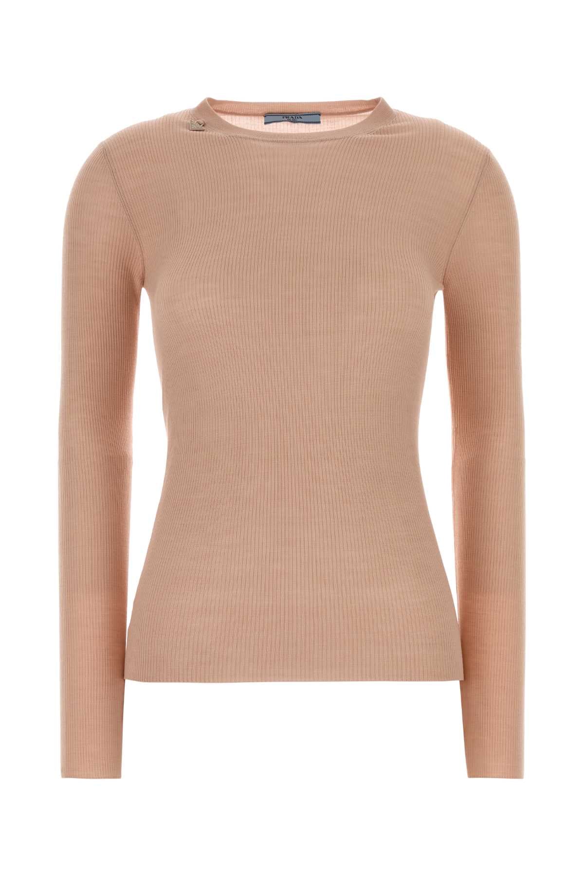 Pink Wool Sweater Alabastro Exterior: Virgin Maglieria