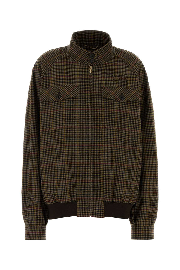Miu Miu Exterior: 100% Virgin wool; Lining: 100% Viscose jacket in brown