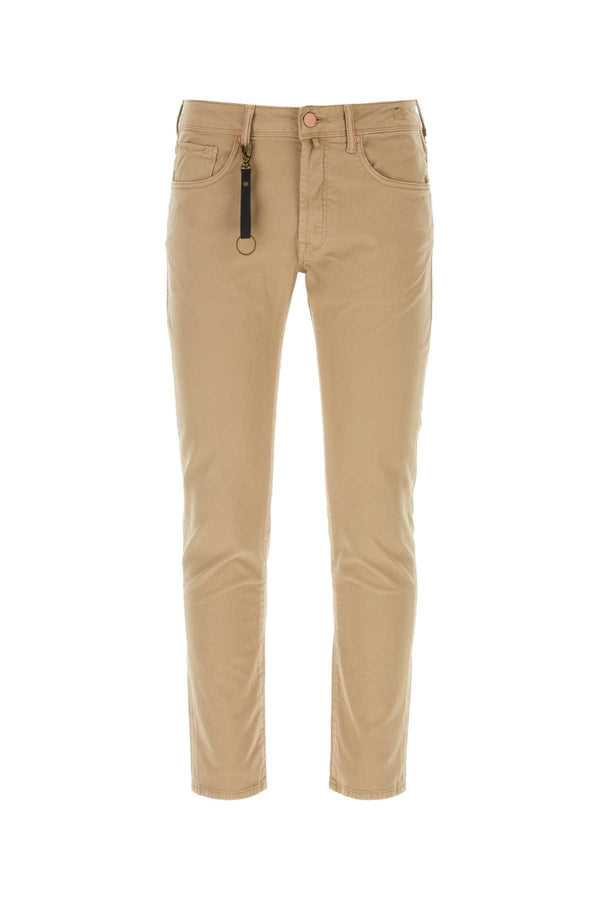 Incotex 98% Cotton trousers in beige