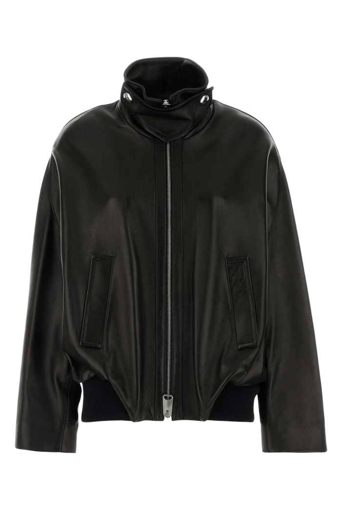 Black Leather Hamett Jacket Lamb Giacche E Gilet