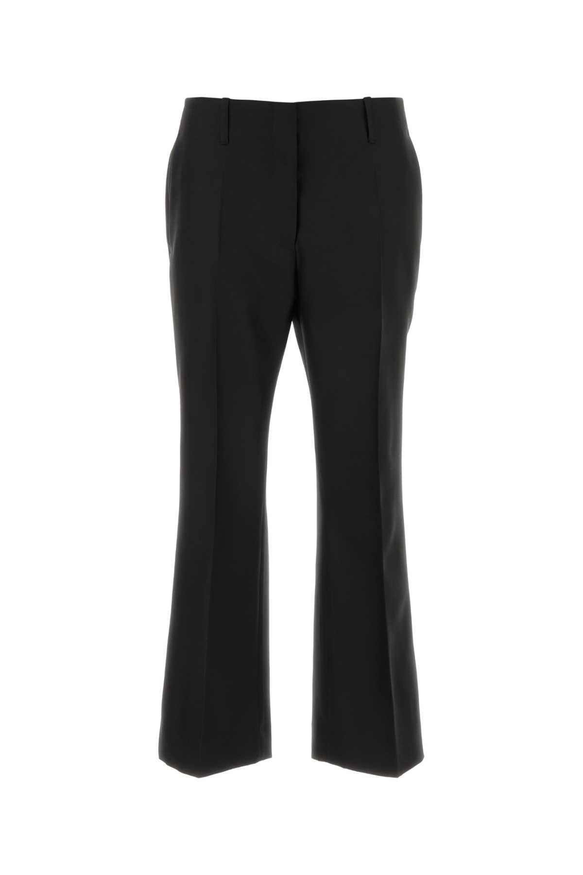 Black Wool Blend Paloma Pant Exterior: Silk Pantaloni