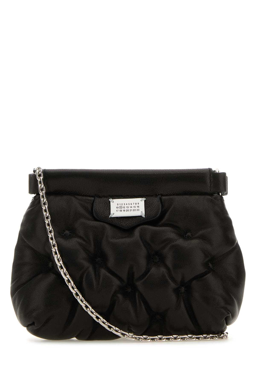 Maison Margiela Exterior: 100% Nappa leather crossbody bag in black