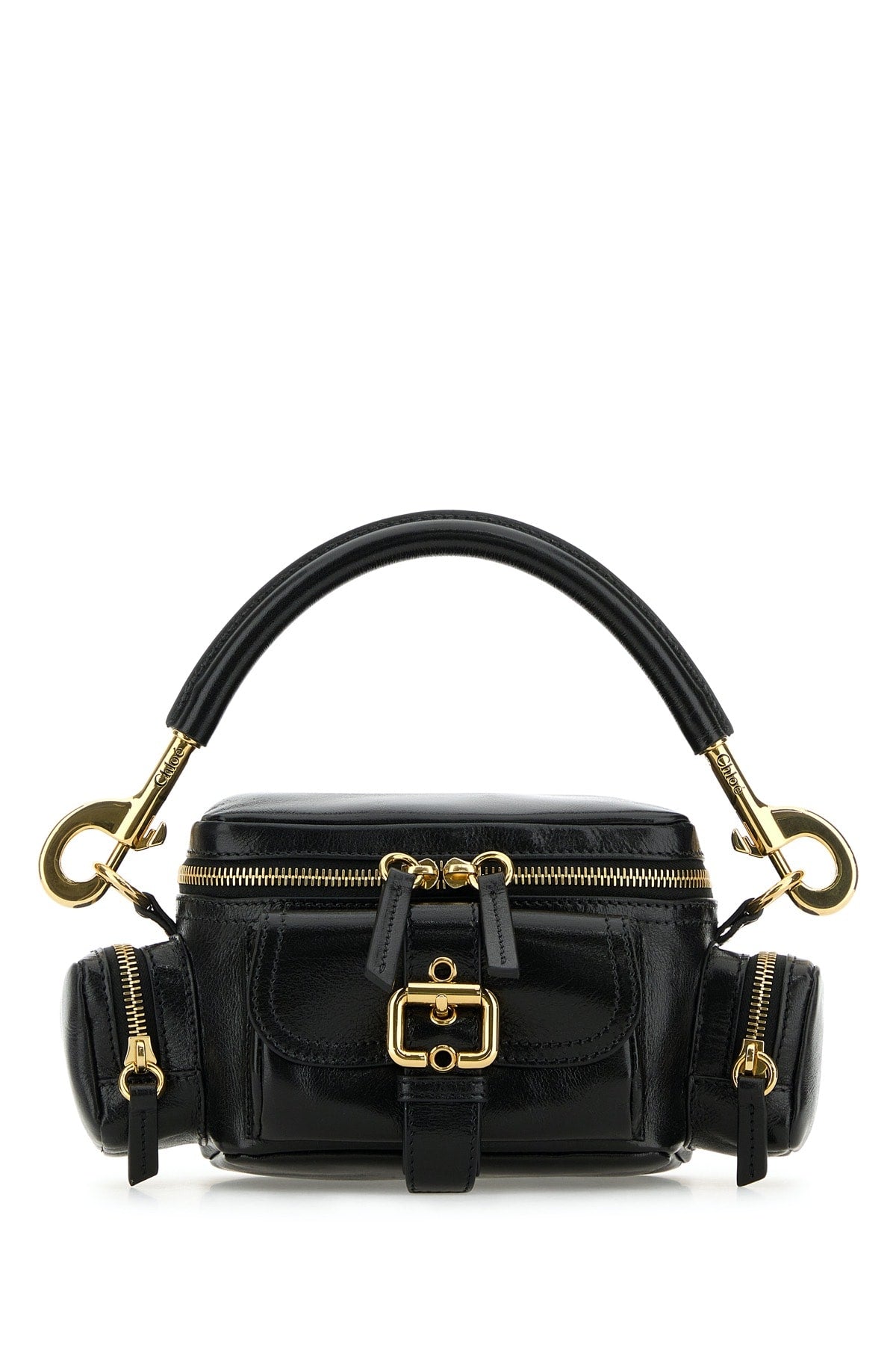 Chc24as534n83 001 Black Leather Borse A Mano