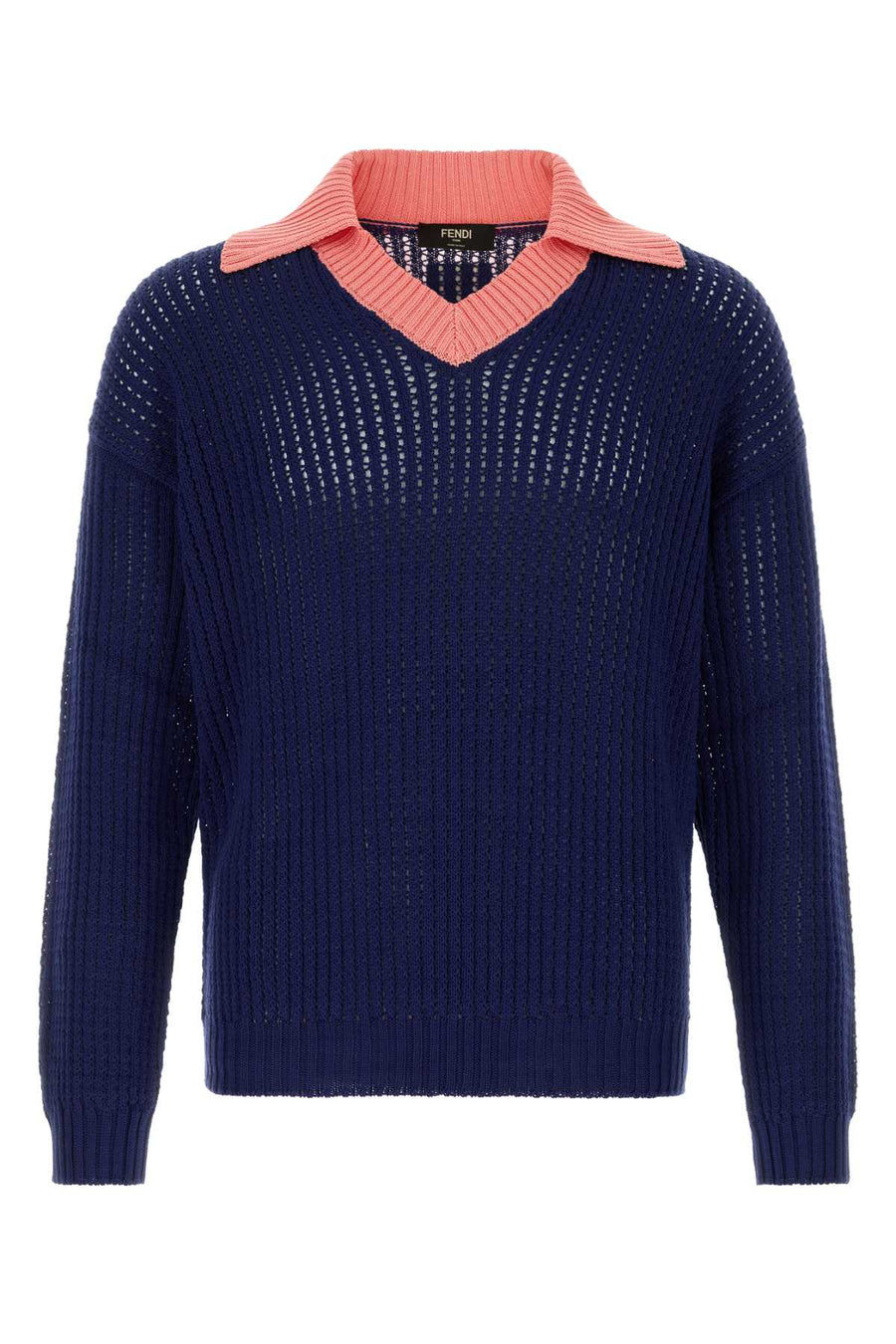 Fendi Fancy 100% Cotton sweater in navy