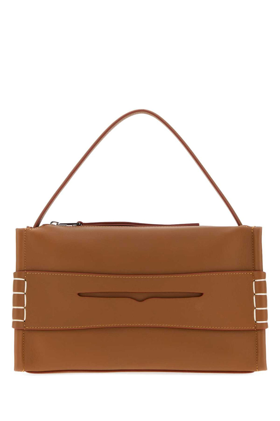 JW Anderson Exterior: 100% Leather shoulder bag in tan