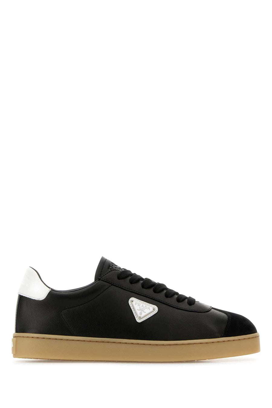 Prada Lane 100% Agnello sneaker in black