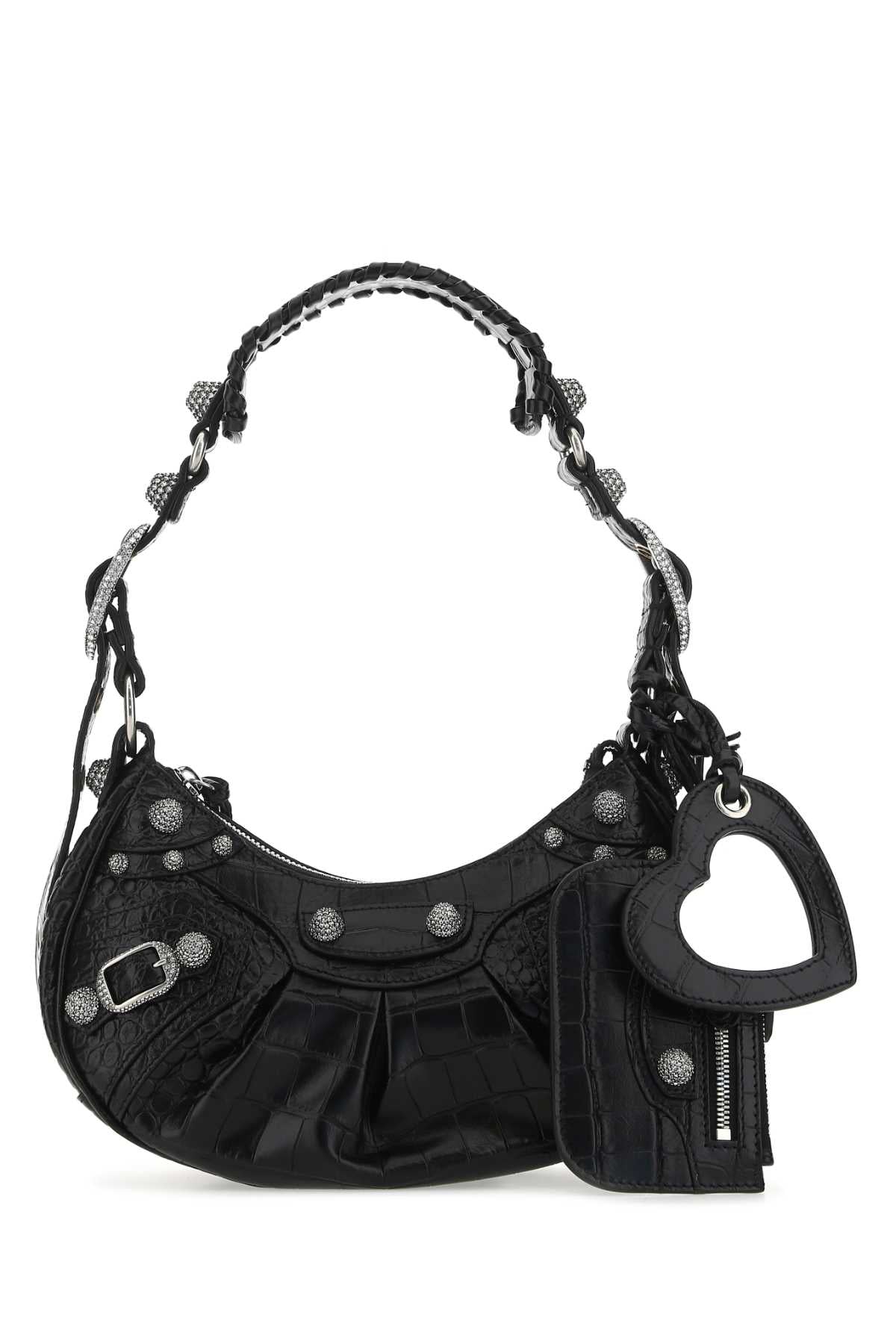 Black Leather Le Cagole Xs Shoulder Bag 1000 T Domesticated Calf Borse A Mano