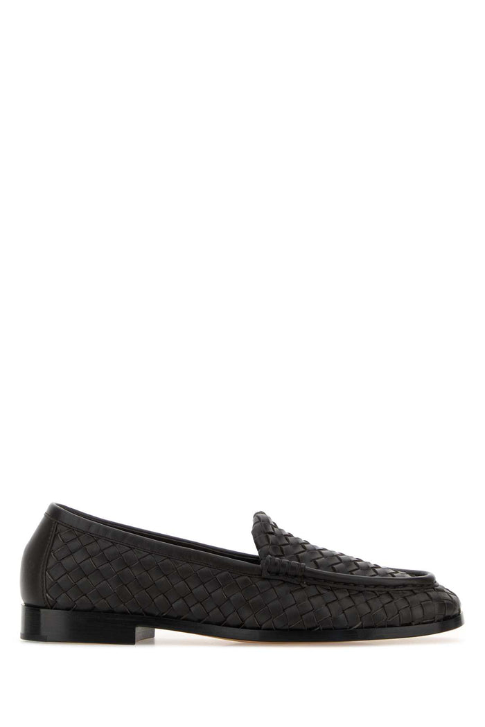Dark Brown Leather Silenzio Loafers Espresso Mocassini