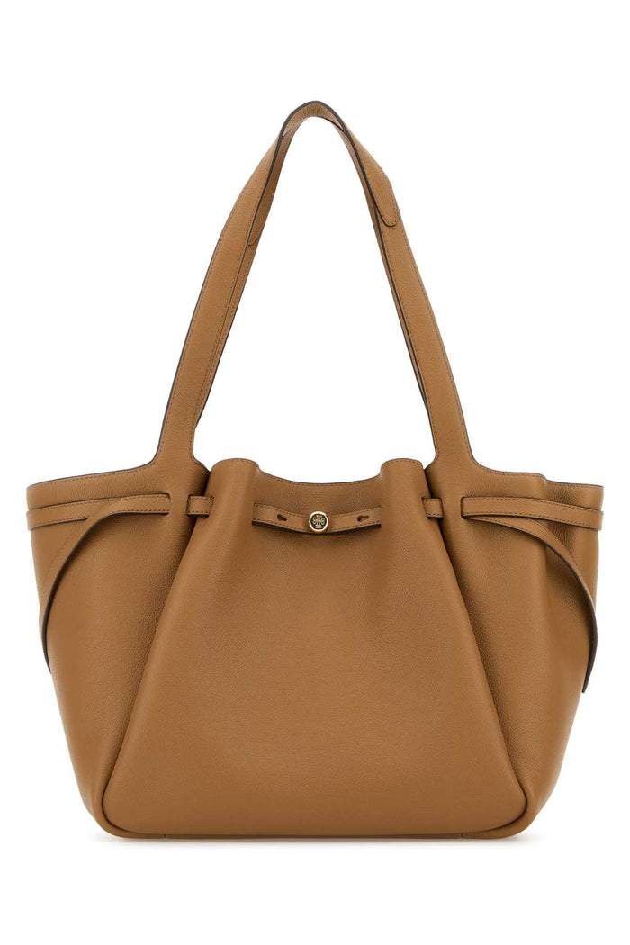 Camel Leather Romy Shopping Bag 227 Borse A Mano