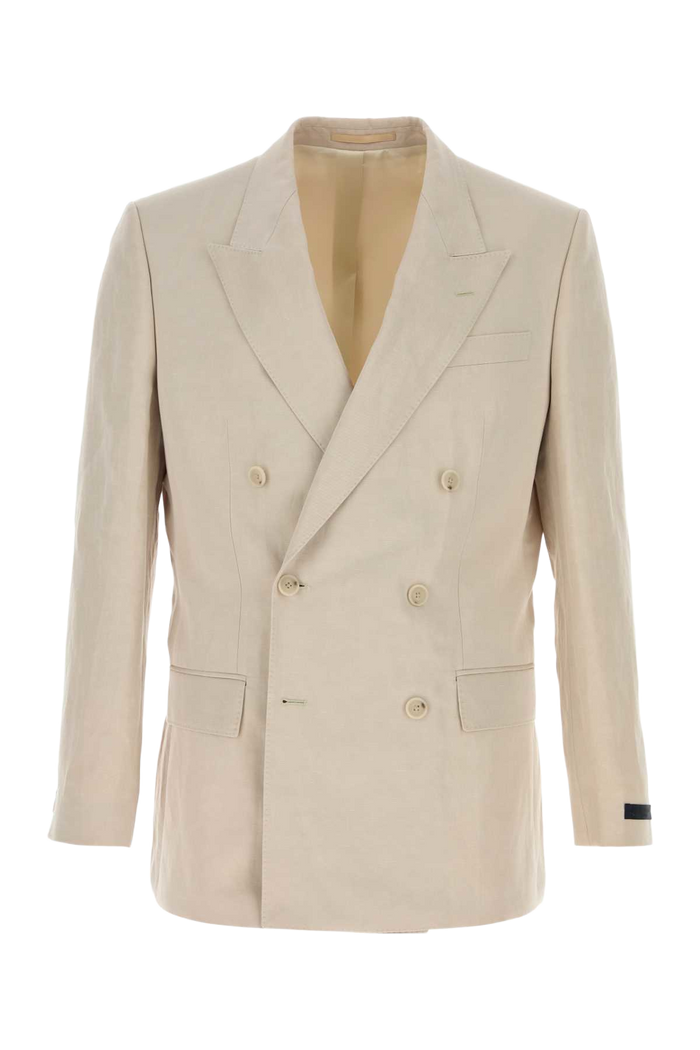 Sand Lyocell Blend Blazer Opengrey Giacche E Gilet