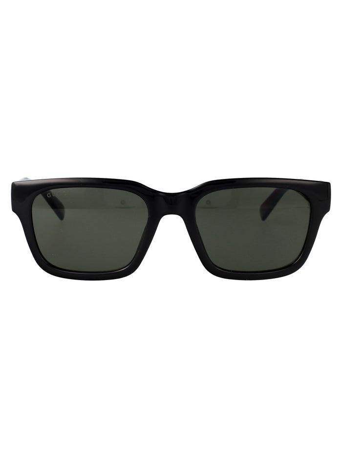 Black-black-grey Injected Sunglasses