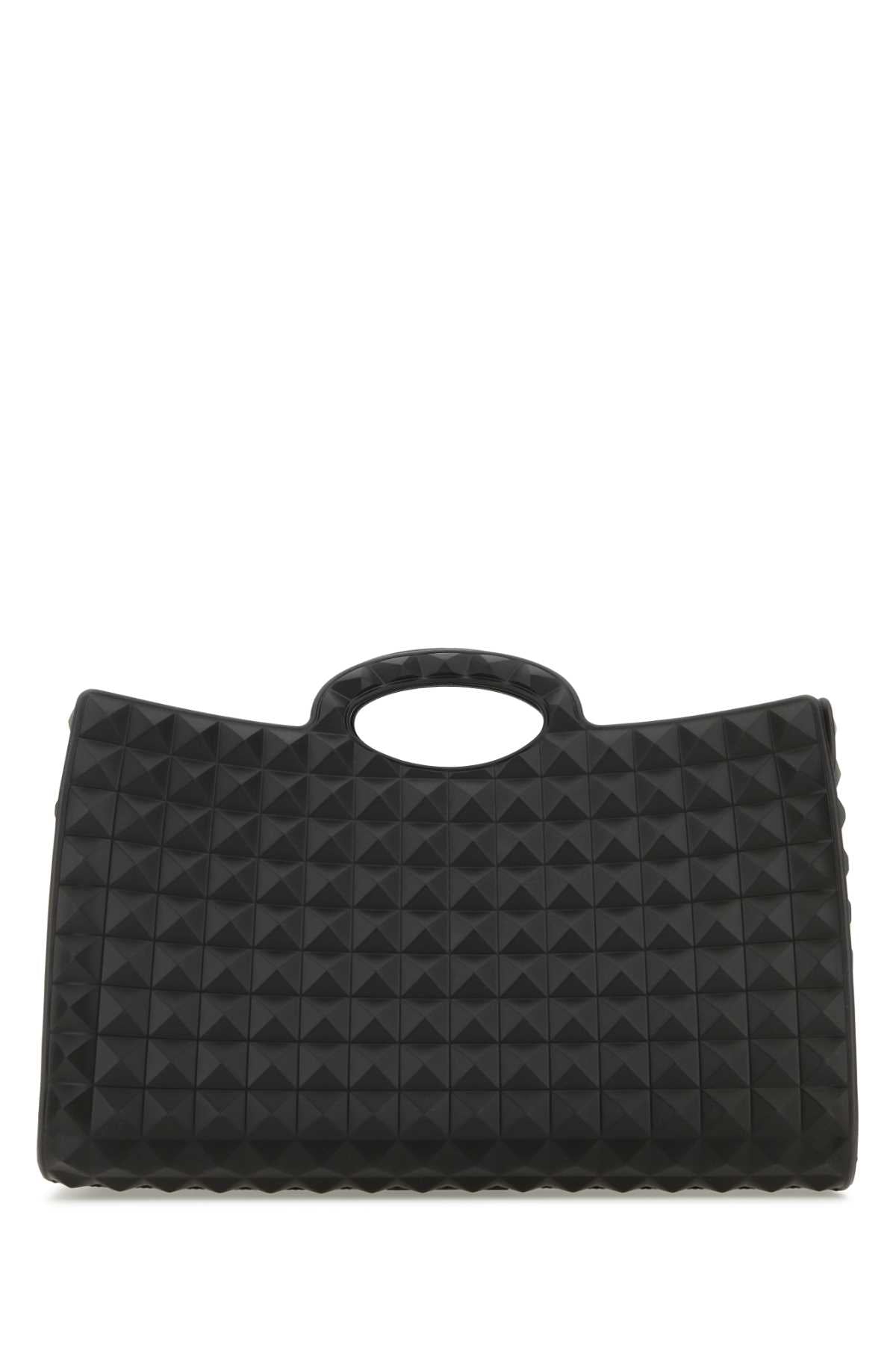 Black Rubber Le Troisiã¨me Shopping Bag Exterior: Borse A Mano