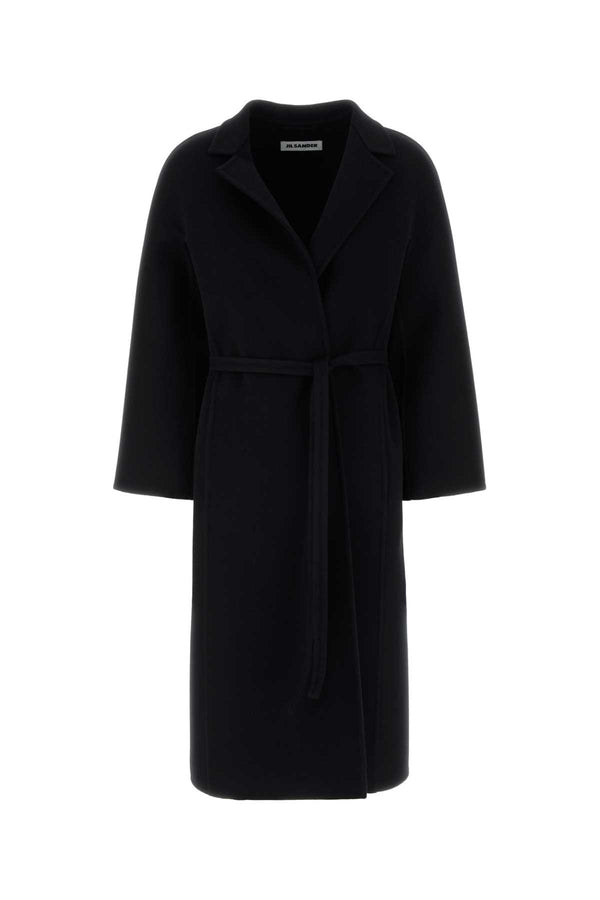 Jil Sander 100% Wool coat in black