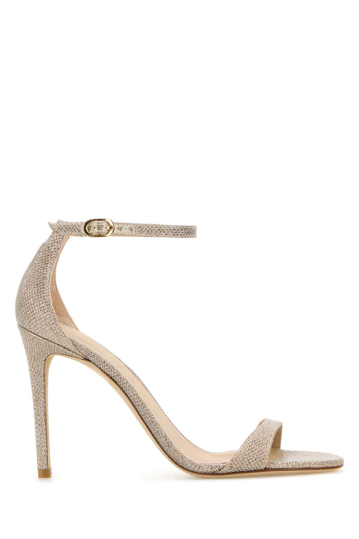 Silver Fabric Nudist Ii Sandals Poudre Sandali