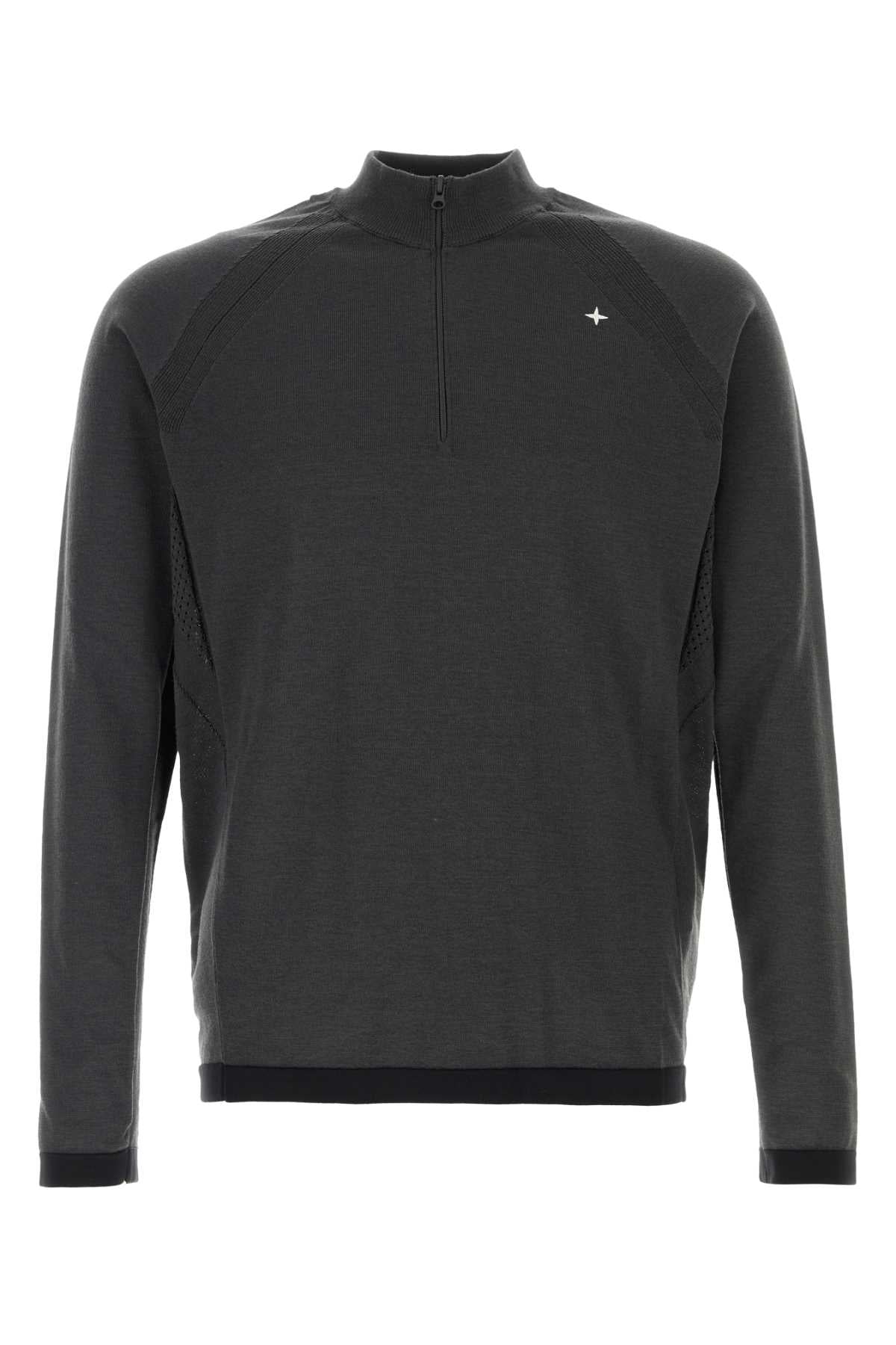 Charcoal Wool Blend Sweater Leadgrey Maglieria