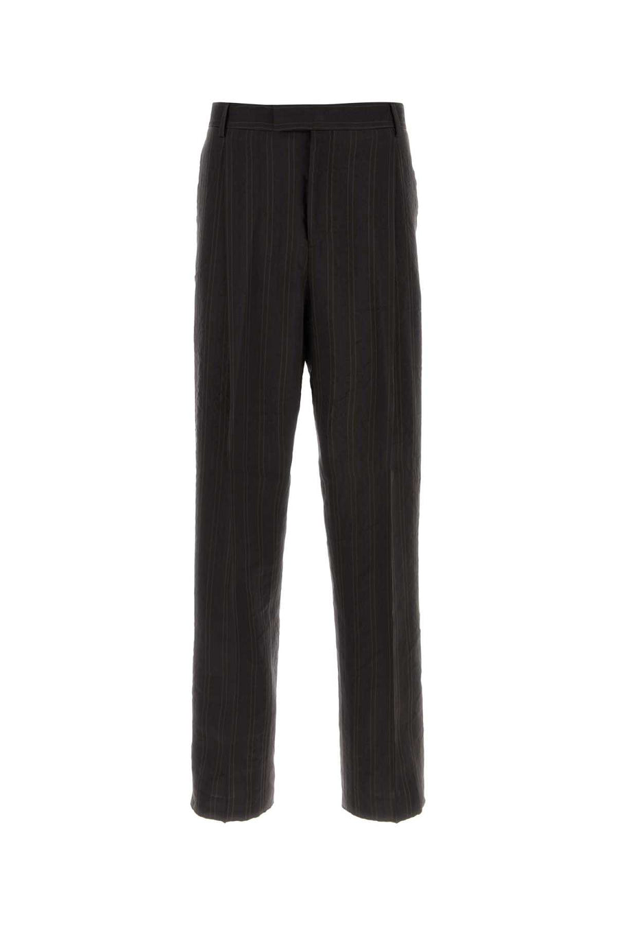 Ferragamo Expressonewnavy 51% Linen trousers in navy