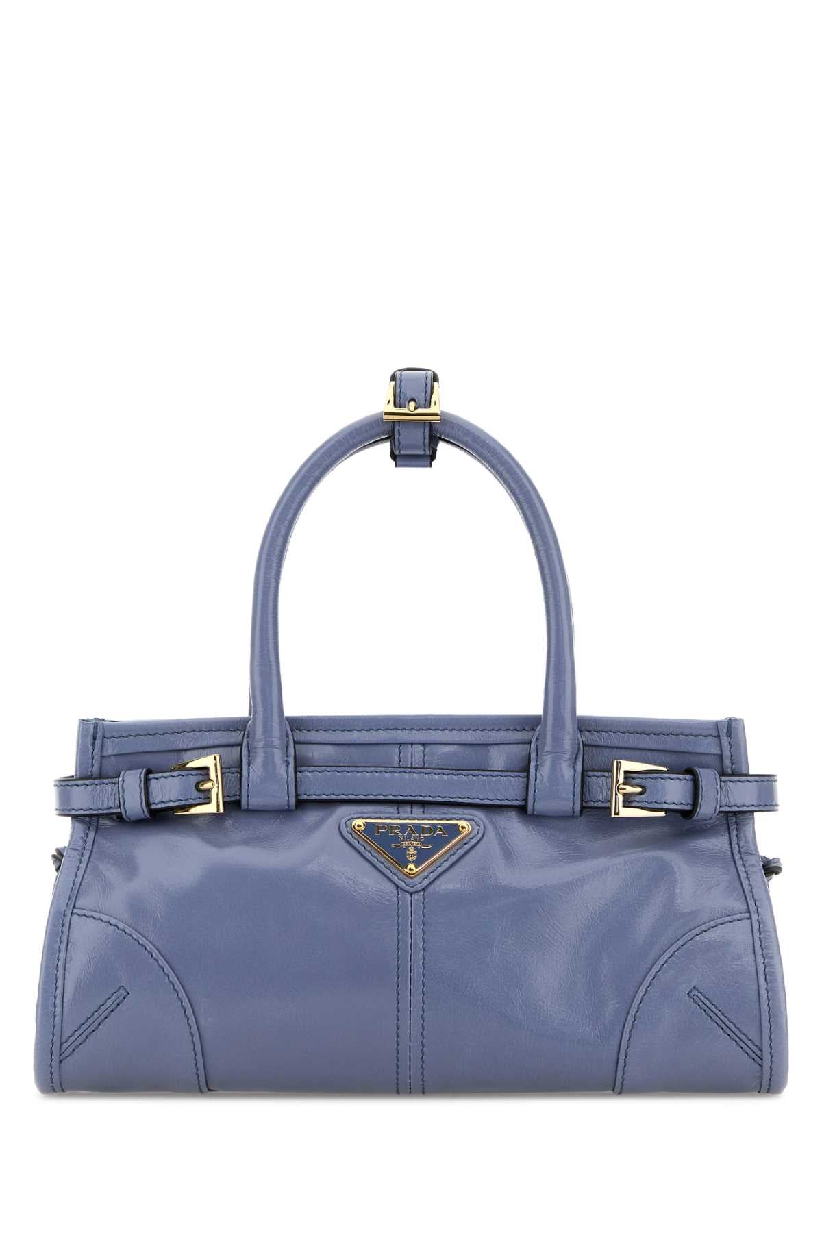 Powder Blue Leather Mini Prada Bonnie Handbag Aviazione N Borse A Mano