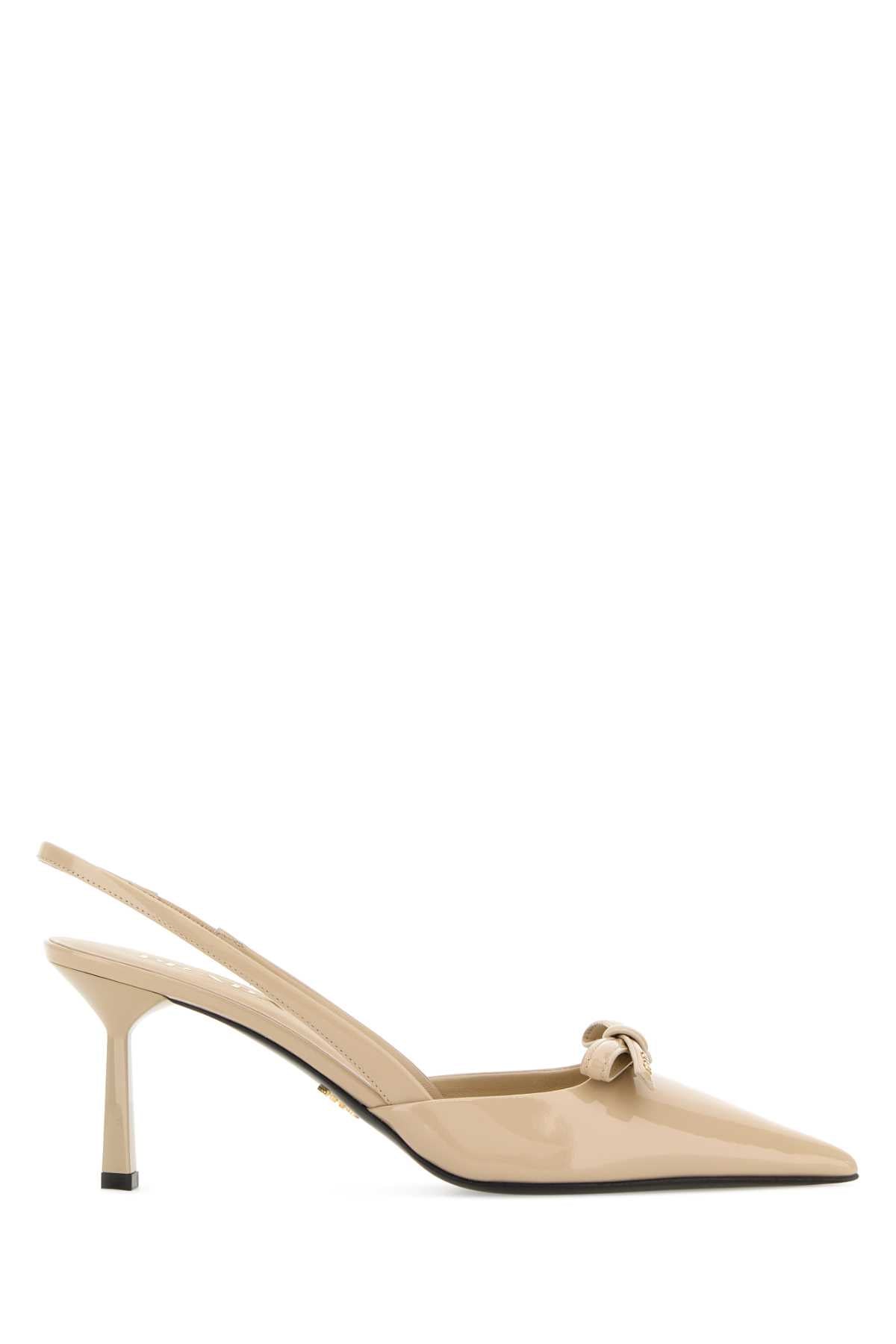Sand Leather Pumps Travertino Scarpe Con Tacco