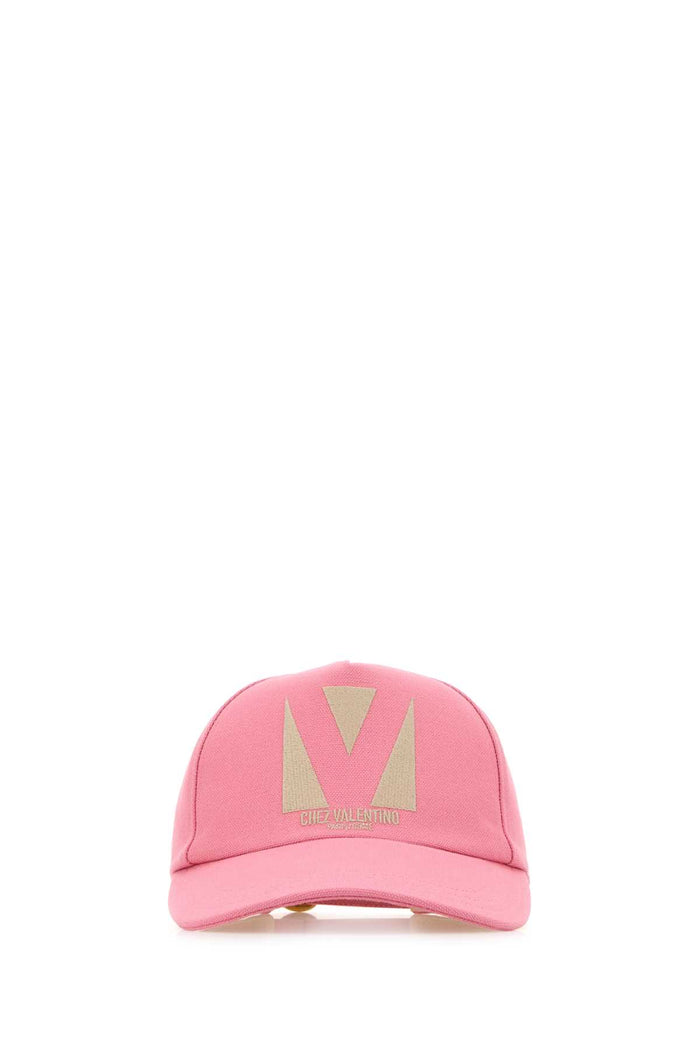 Pink Cotton Baseball Cap Rosaanticoburro Cappelli E Fasce Per Capelli