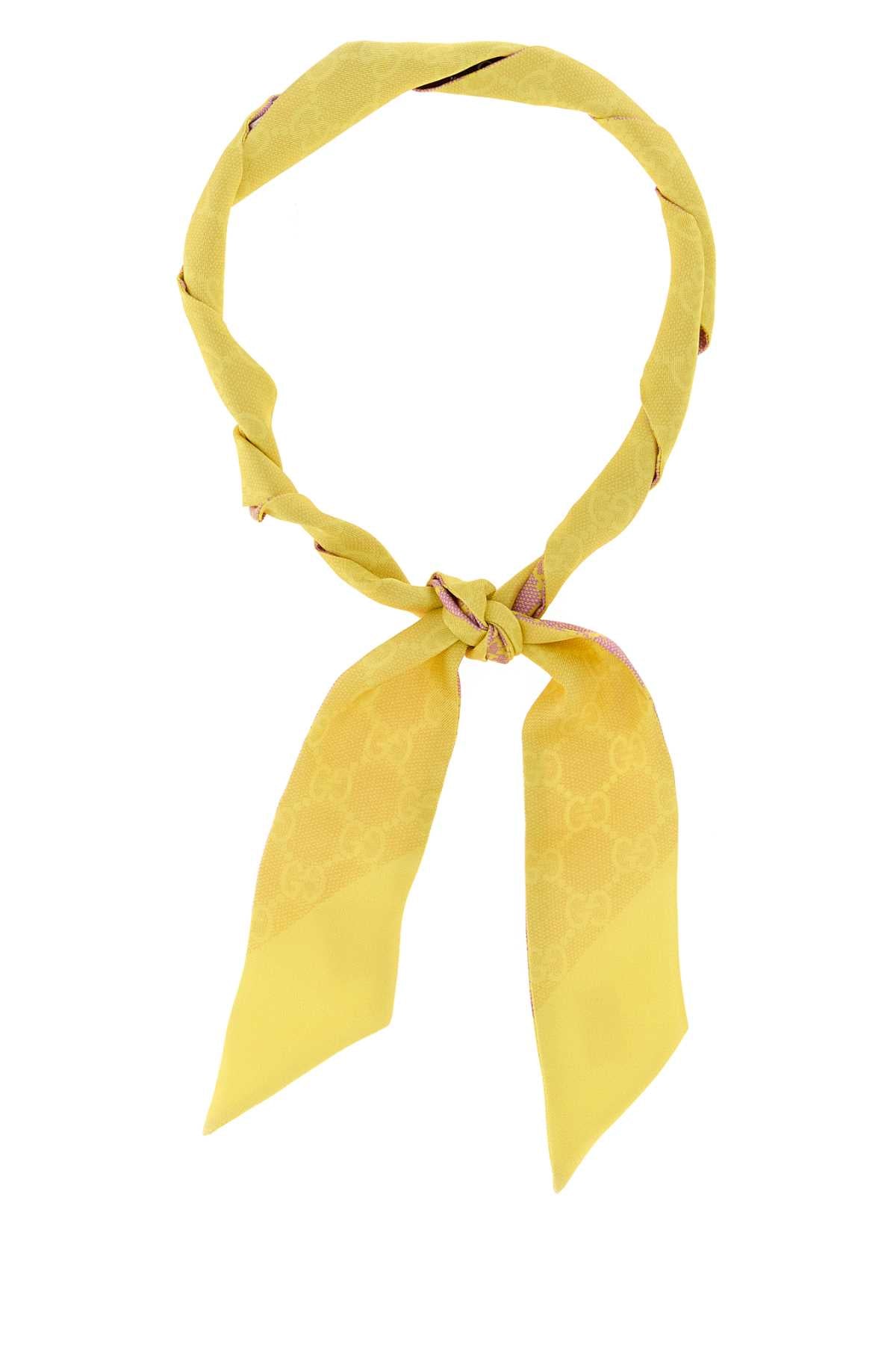 Roseateyellow Silk Fabric Sciarpe E Foulard