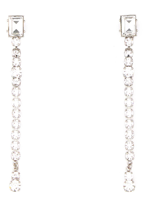 Embellished Metal Earrings Crysilver Orecchini