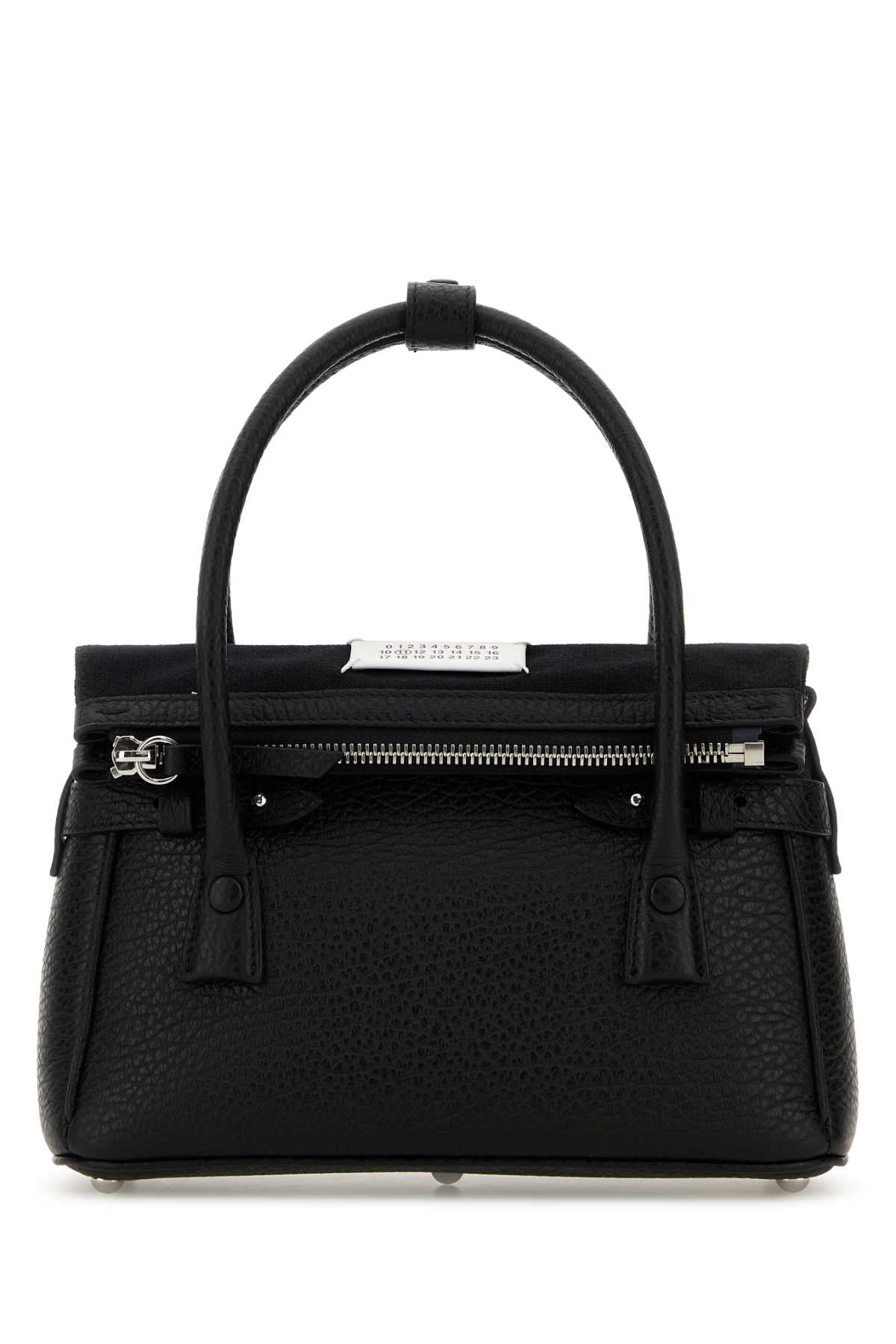 Black Leather Handbag Borse A Mano