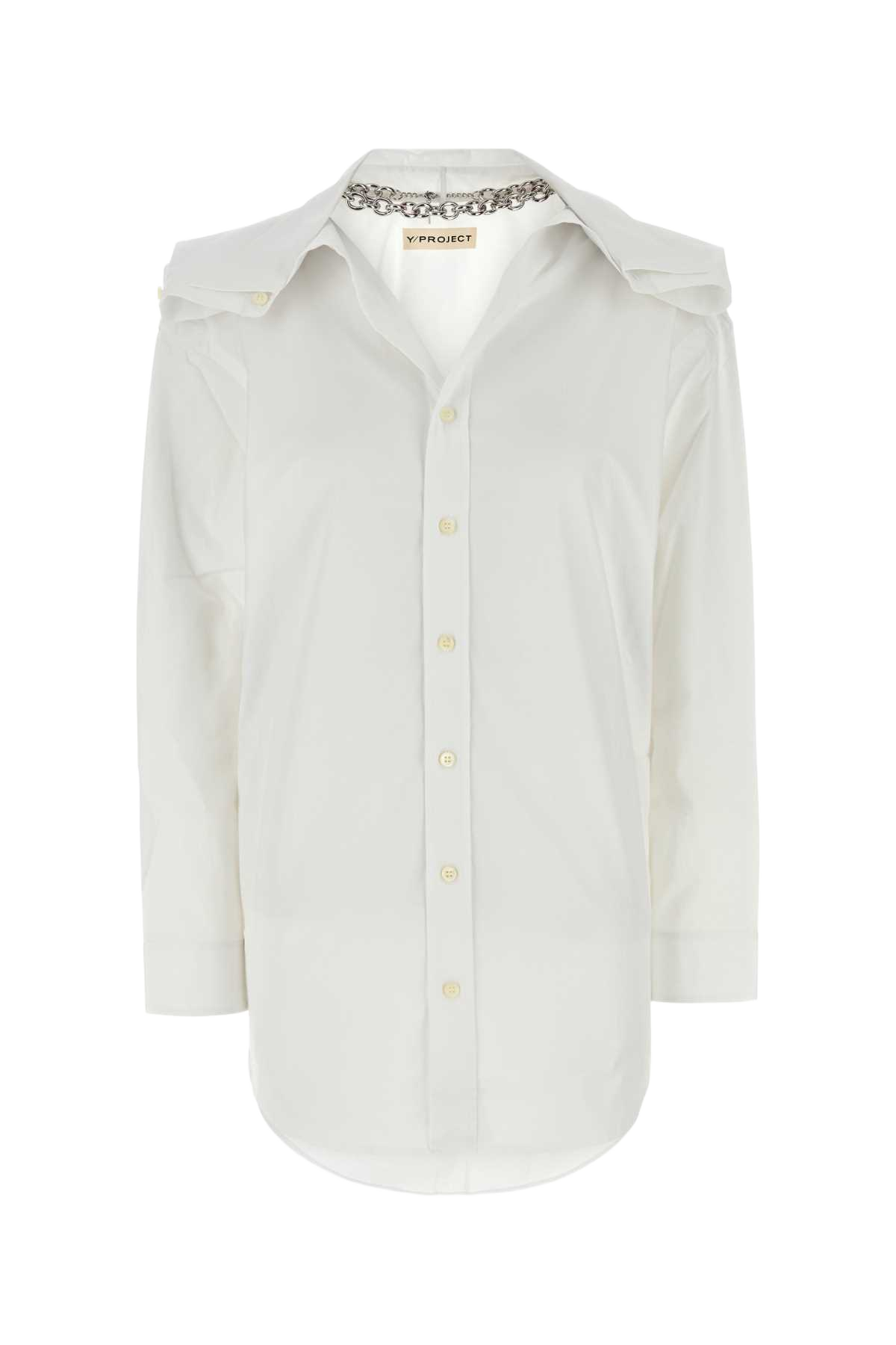 White Poplin Shirt Evergreenwhite Exterior: Organic Cotton Camicie