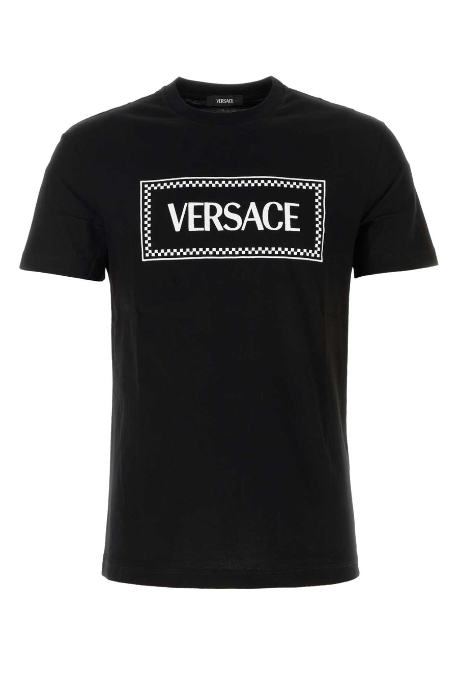 Versace Outer Fabric: 100% Cotton; Embroidery: 100% Polyester; Trim: 100% Cotton t-shirt in black