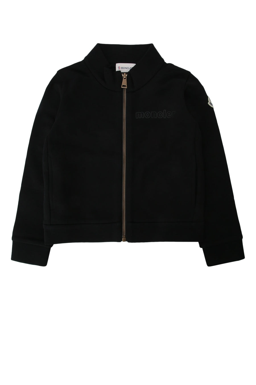 Moncler Jr Clothing Collar: 100% Cotton; Base Fabric: 100% Cotton sweatshirt in black