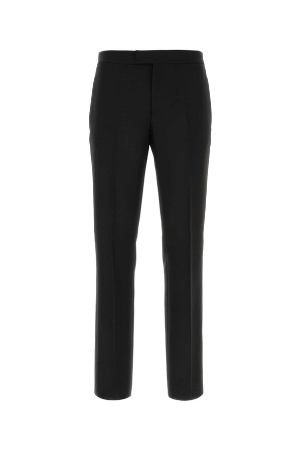 Versace 72% Wool 28% Mohair trousers in black