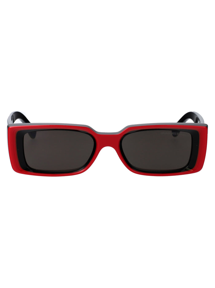1368 Red On Black Acetate Sunglasses