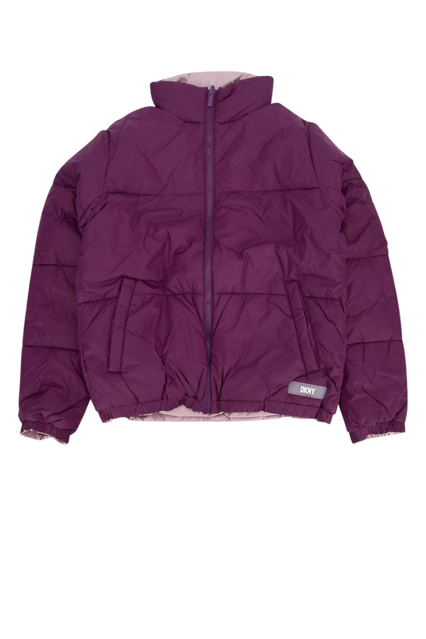 Dkny Junior Nylon outer down jacket in purple