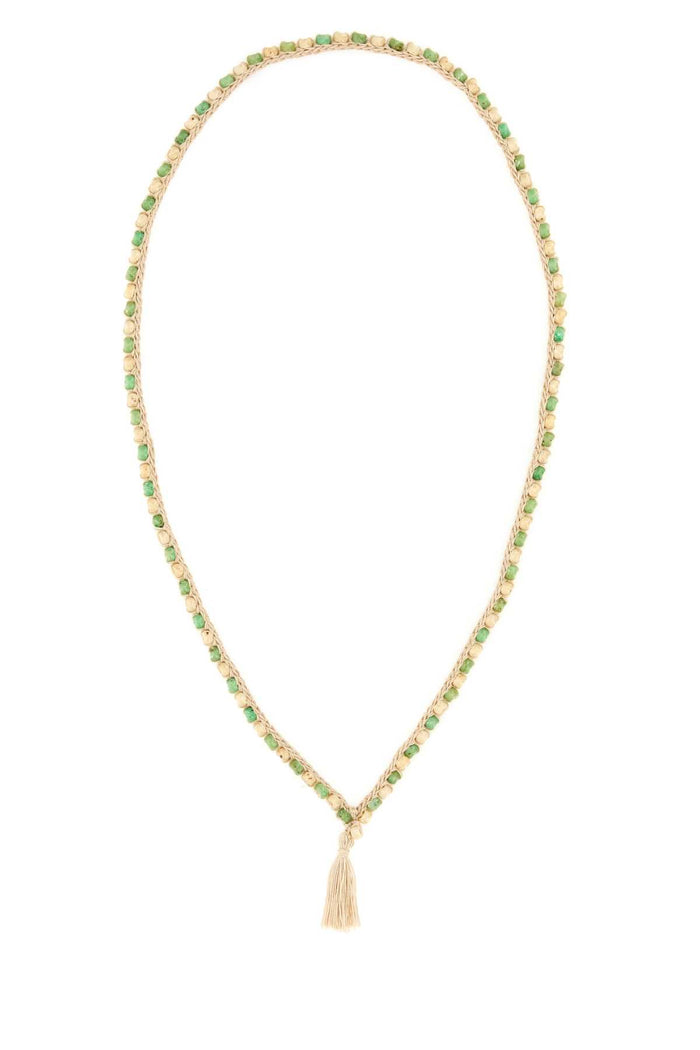 Embellished Crochet Necklace 0355 Exterior: Cotton Collane