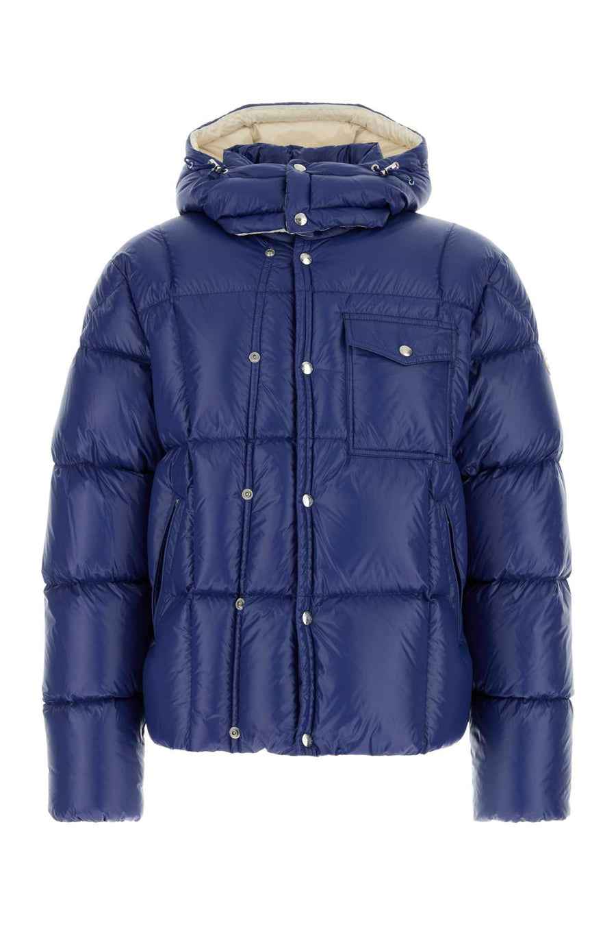 Moncler Jacket Exterior: 100% Nylon down jacket in navy
