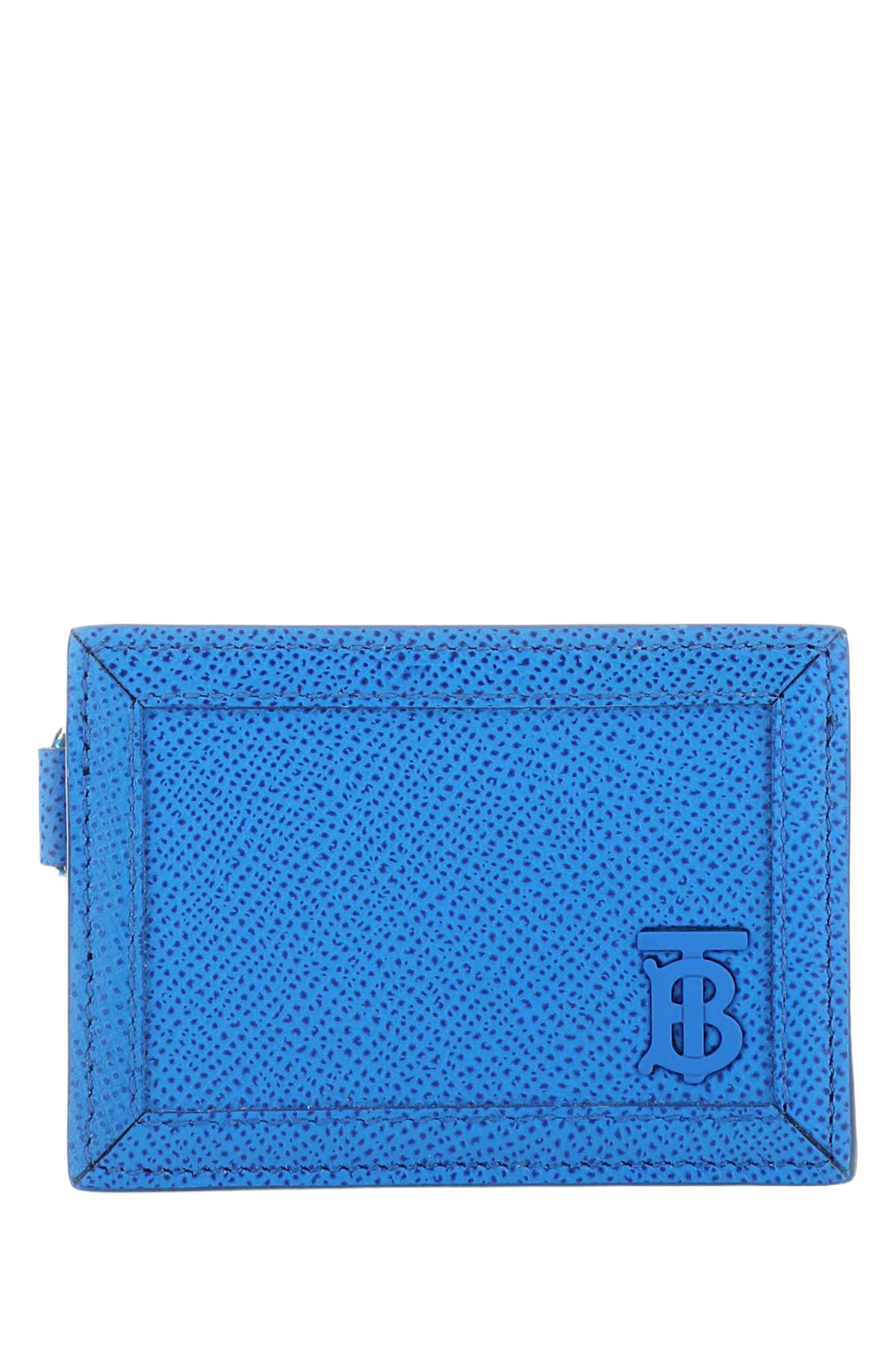 Turquoise Leather Card Holder Vividblue Exterior: Portafogli