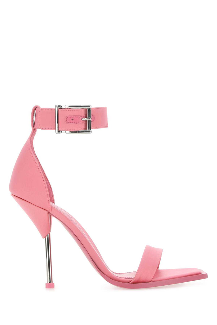 Pink Satin Sandals 5482 Sandali