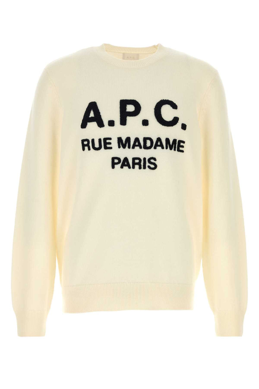 A.P.C. Maurice 100% Virgin Wool sweater in cream