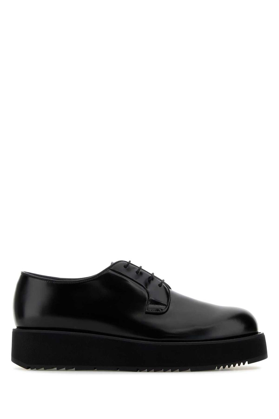 Prada 100% Vitello oxford in black