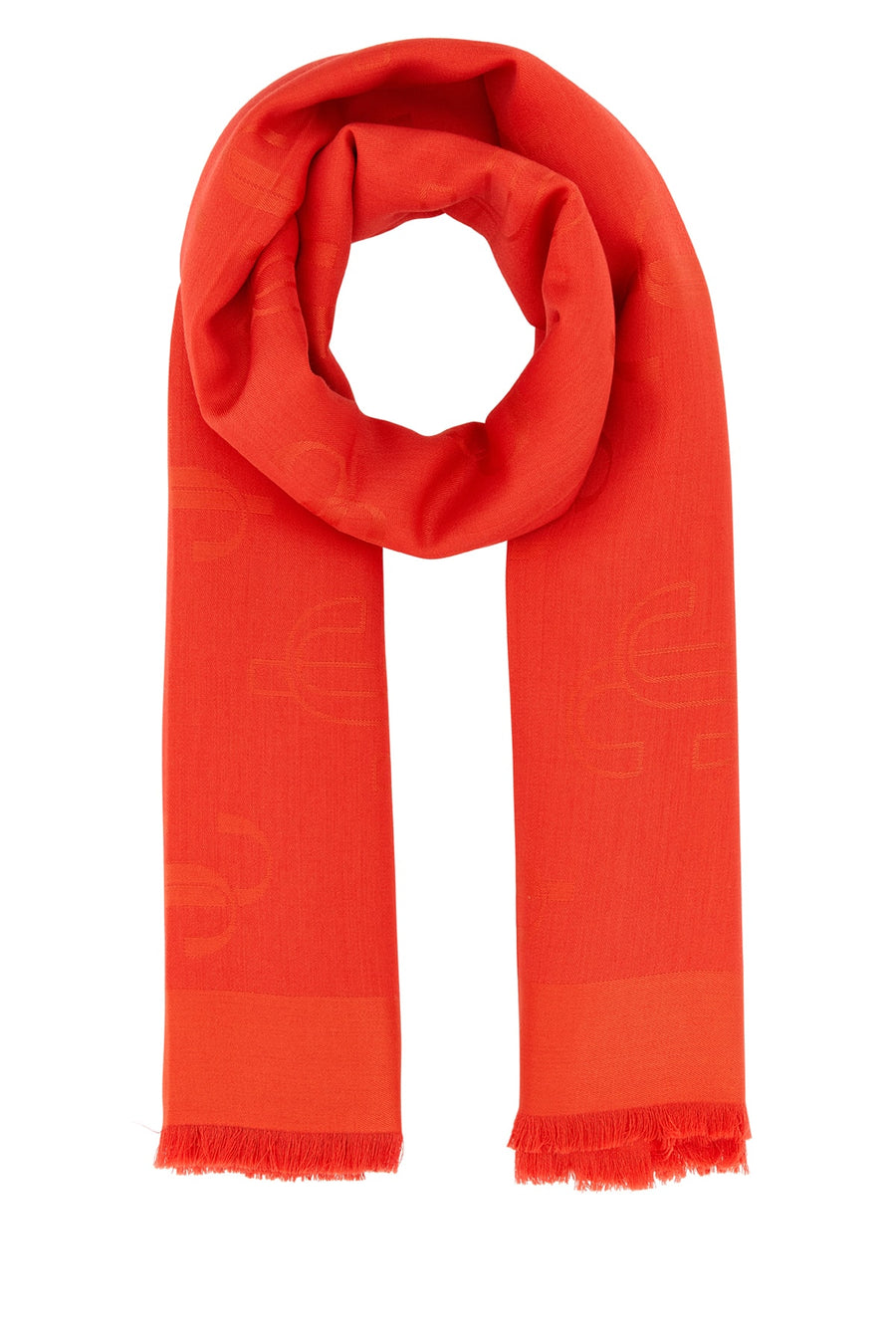 Jimmy Choo Paprika Wool scarf in red