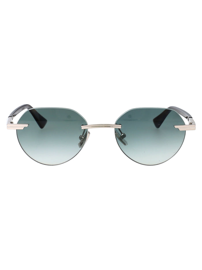 Bv1379s Silver-silver-green Metal Sunglasses