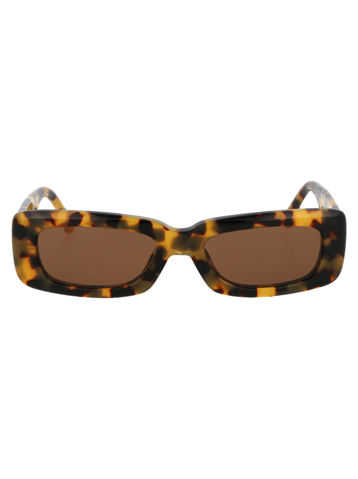 Attico16c14sun C14 T-shell/yellowgold/brown Acetate Sunglasses