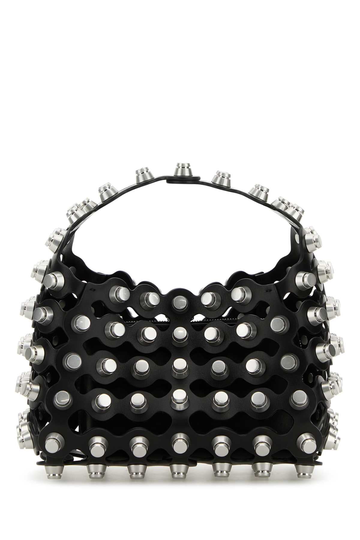 Embellished Leather Small Rex Handbag Black Borse A Mano