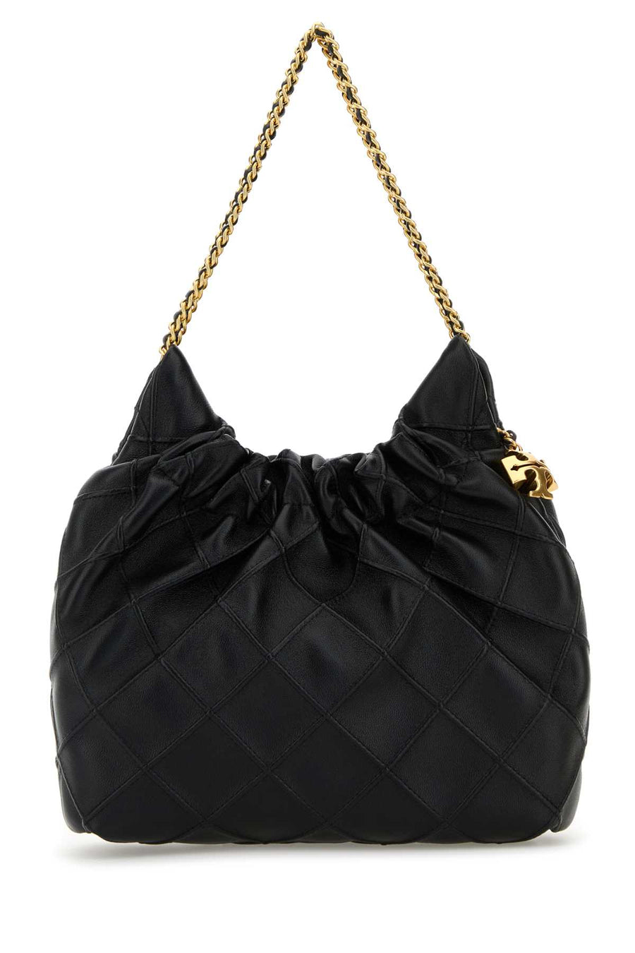 Tory Burch Hobo Body: 100% Lamb Leather; Lining: 100% Polyester shoulder bag in black