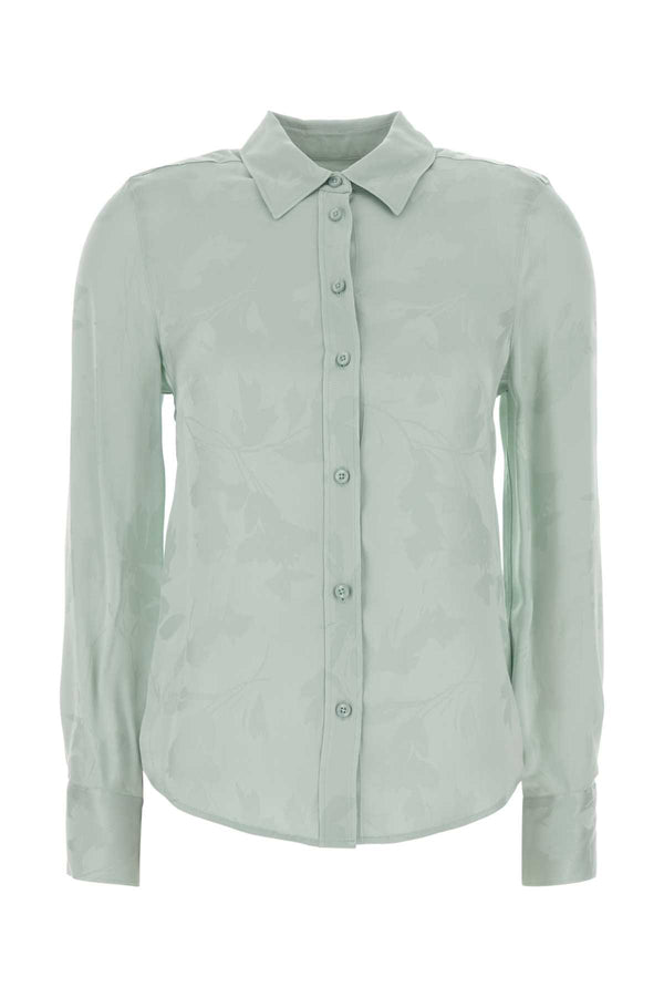 Calvin Klein Jacquard 100% Viscose shirt in green