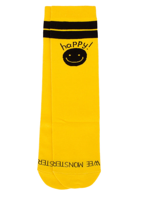 Wee Monster 100% Cotton socks in yellow