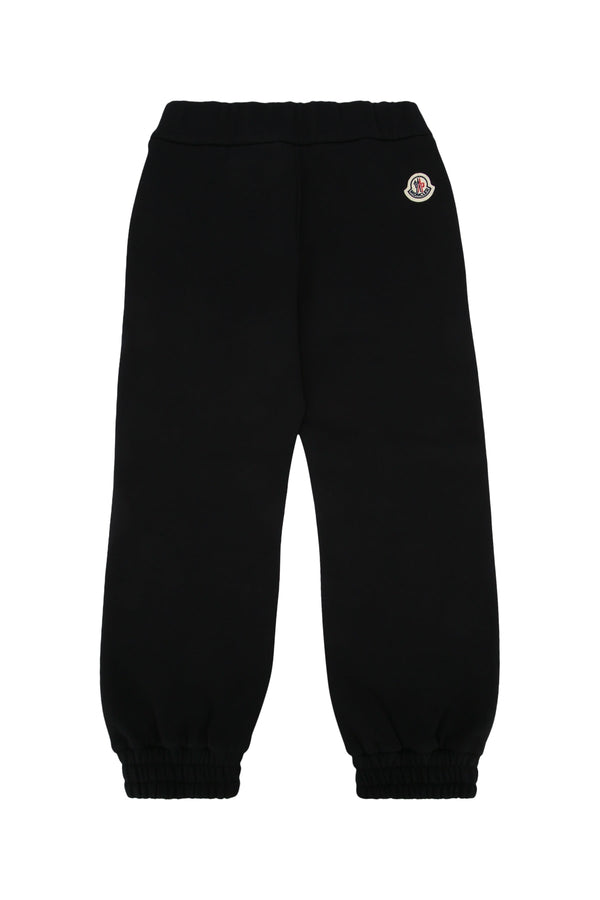Moncler Jr Bottoms Cotton joggers in black