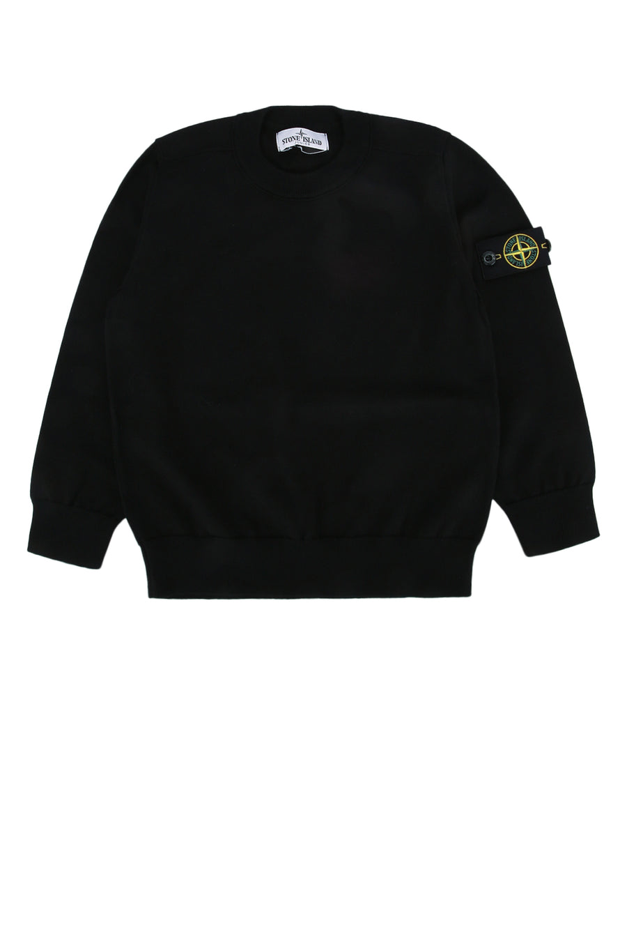 Stone Island Kids Neck Knit sweater in black