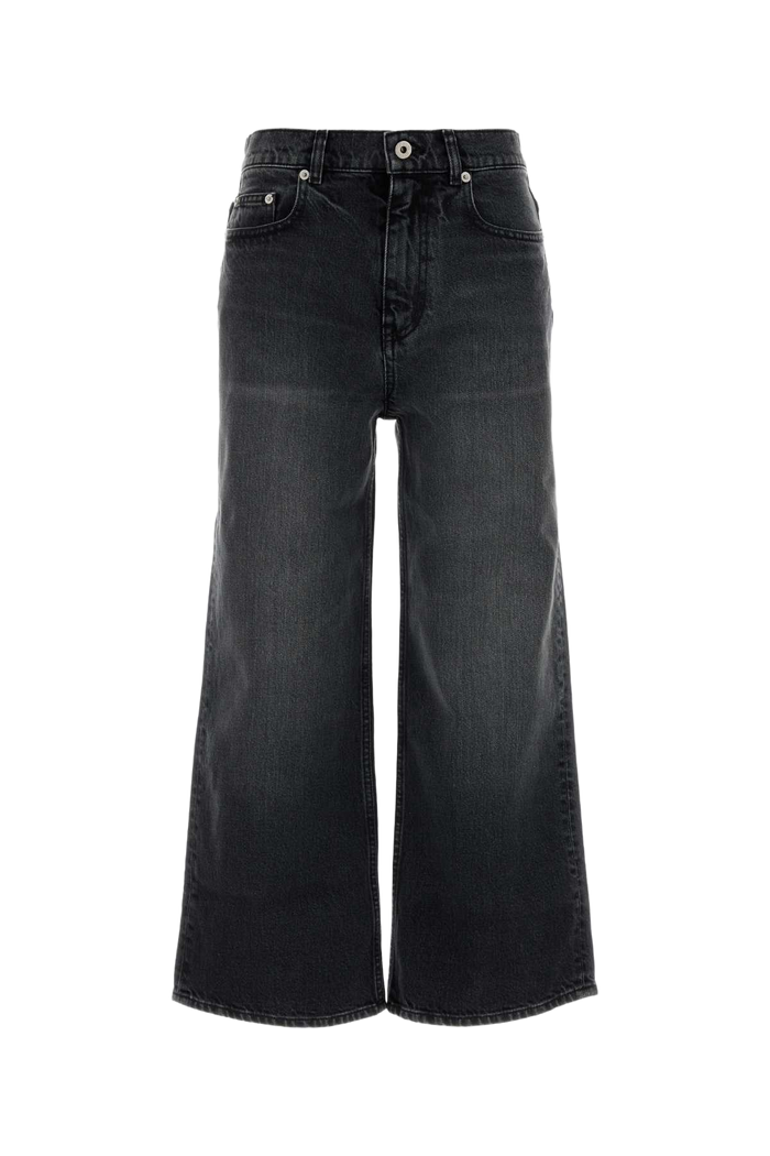 Black Stretch Denim Jeans Mediumstoneblackdenim Exterior: Cotton Elastane